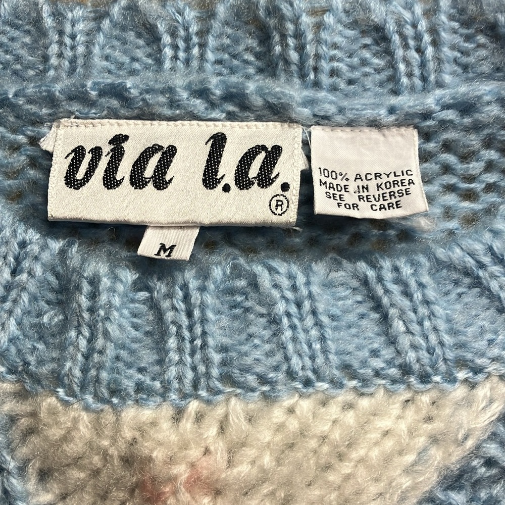 Via L. A. woman’s knit crew neck sweater. Size M - Picture 3 of 4
